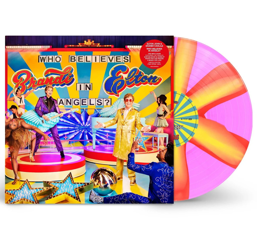Elton John & Brandi Carlile - Who Believes In Angels? (Pink & Orange Spiral Vinyl)